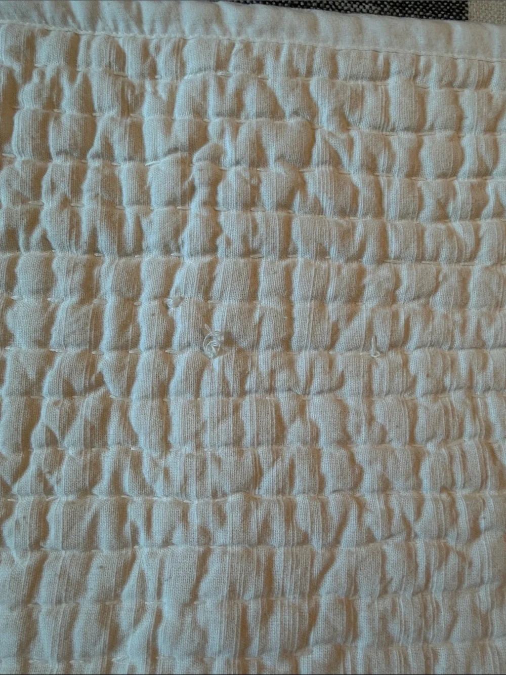 Pottery Barn White Quilted Pillow Sham Cover